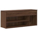 vidaXL Banc à chaussures chêne marron 102x30 5x45 cm bois d'ingénierie