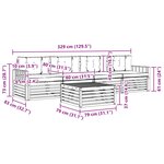 vidaXL Ensemble de canapés d'extérieur 5 pc Gris Naturel et Clair