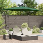 vidaXL Parasol banane à mât déporté Vert 294 x 200 x 254 cm