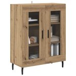 vidaXL Buffet Chêne artisanal 69 5 x 34 x 90 cm Bois d'ingénierie