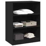 vidaXL Garde-robe noir 77x48x102 cm bois d'ingénierie