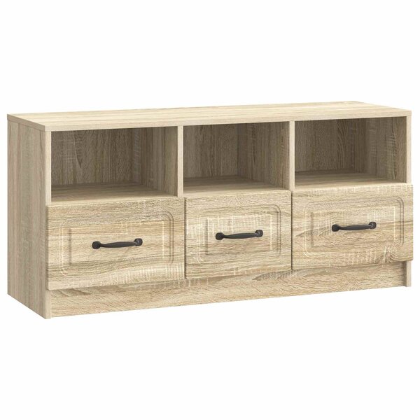 vidaXL Meuble TV Chêne Sonoma 102 x 34 5 x 47 cm Bois d'ingénierie
