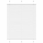 vidaXL Store plissé blanc 105x100cm largeur du tissu 104 4cm polyester