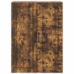 vidaXL Armoire Murale 66 x 34 5 x 90 cm Bois d'ingénierie Chêne fumé