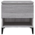 vidaXL Table d'appoint Sonoma gris 50x46x50 cm Bois d'ingénierie