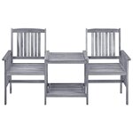 Chaises de jardin avec table à thé et coussins acacia solide 02_0013346