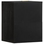 vidaXL Armoire murale de salle de bain noir bois d'ingénierie
