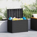 vidaXL Boîte de rangement de jardin Anthracite 78x44x55 cm