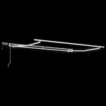 vidaXL Auvent manuel rétractable avec LED marron 300x250 cm