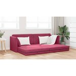 vidaXL Canapé-lit Bordeaux 213 x 76 x 77 cm Velours