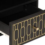 vidaXL Tables de chevet 2 Pièces 40x33x46 cm Bois de manguier solide