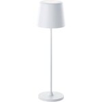 Lampe à poser LED Kaami 2W - IP44 - Métal et plastique - Blanc mat