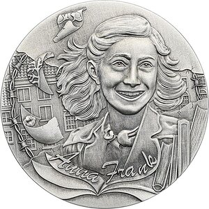 Pièce de monnaie en Argent 2 Dollars g 31.1 (1 oz) Millésime 2025 ANNE FRANK