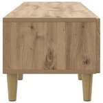 vidaXL Meuble TV 147 x 34 5 x 30 cm Chêne artisanal Bois d'ingénierie