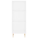vidaXL Buffet haut Blanc 34 5x34x180 cm Bois d'ingénierie
