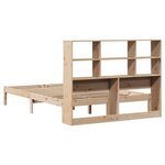 vidaXL Lit bibliothèque sans matelas 160x200 cm bois massif de pin