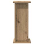 vidaXL Support de Plante 2 pièces Chêne artisanal 25 x 25 5 x 60 5 cm