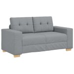 vidaXL Ensemble de Canapés avec coussin avec oreiller Gris tissu