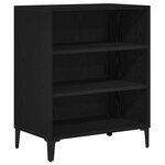 Buffet vidaXL noir en chêne 57x35x70 cm en bois reconstitué