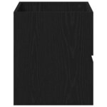 vidaXL Meuble Sous Lavabo avec tiroir Chêne noir 60 x 38.5 x 45 cm