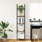 vidaXL Étagère Chêne fumé 40 x 30 x 183 cm Bois d'ingénierie