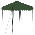 vidaXL Tente de fête pop-up 195 x 195 x 245 cm Vert Tissu Oxford
