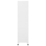 vidaXL Armoire à casiers Blanc 90x45x180 cm Acier