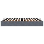 VidaXL Cadre de lit ottoman sans matelas gris foncé 160x200 cm velours