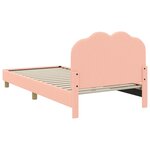 vidaXL Cadre de lit pour enfants avec tête de lit Rose 80 x 200 cm