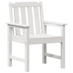 Chaises de Jardin vidaXL 4 Pièces Blanches 65 5x55 5x88 cm HDPE