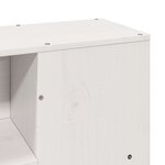 vidaXL Lit bibliothèque sans matelas blanc 140x200 cm bois pin massif