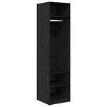 vidaXL Armoire avec étagère avec stockage Chêne noir Bois d'ingénierie