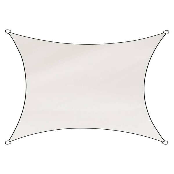 Livin'outdoor Tissu d'ombrage Como Polyester rectangulaire 3x4 m Blanc