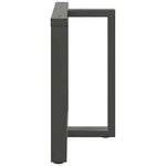 vidaXL Pieds de table à manger en T 2 pièces Anthracite 90x35x(72-73) cm Acier