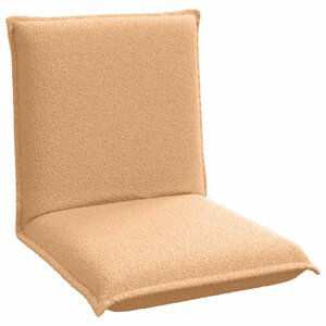 vidaXL Fauteuil de sol ajustable Beige Tissu en laine de mouton