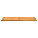 vidaXL Plateau de table 110 x 55 x 2 2 cm en teck massif rectangulaire