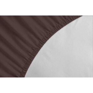 Drap-housse 180 x 200+30 cm - Marron