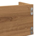 vidaXL Étagère murale à CD chêne artisanal 100x18x18cm bois ingénierie