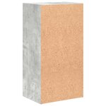 vidaXL Bibliothèque à 2 niveaux gris béton bois d'ingénierie