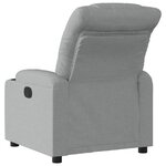 vidaXL Fauteuil inclinable Gris clair Tissu
