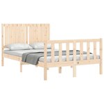 vidaXL Cadre de lit sans matelas 120x200 cm bois de pin massif