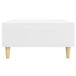 vidaXL Table basse blanc 60x60x30 cm bois d'ingénierie