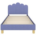 vidaXL Cadre de lit pour enfants avec tête de lit Bleu denim