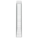 vidaXL Paniers à gabions arqués 3 Pièces 200x30x180/200 cm Fer galvanisé