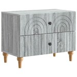 vidaXL Cabinet de chevet avec tiroir Sonoma gris 62 x 34 5 x 48 cm