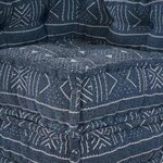 vidaXL Coussin 2 Pièces Bleu 70 x 70 x 54 cm Polyester