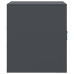 vidaXL Tables de chevet 2 Pièces anthracite 34 5x39x44 cm acier