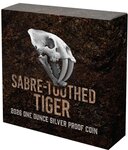 Pièce de monnaie en Argent 1 Dollar g 31.1 (1 oz) Millésime 2026 Deadly Dangerous SABRE-TOOTHED TIGER