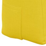 vidaXL Coussin de Dos Jaune clair 100 x 24 x 50 cm tissu
