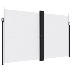 vidaXL Auvent latéral rétractable blanc 200x1200 cm
